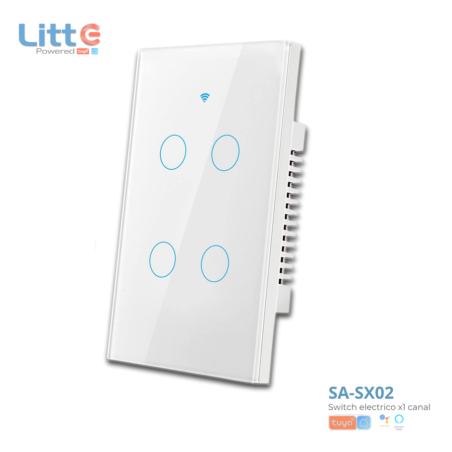 SA-SX04 Litte, Interruptor WiFi 4 Botones Tuya Smartlife