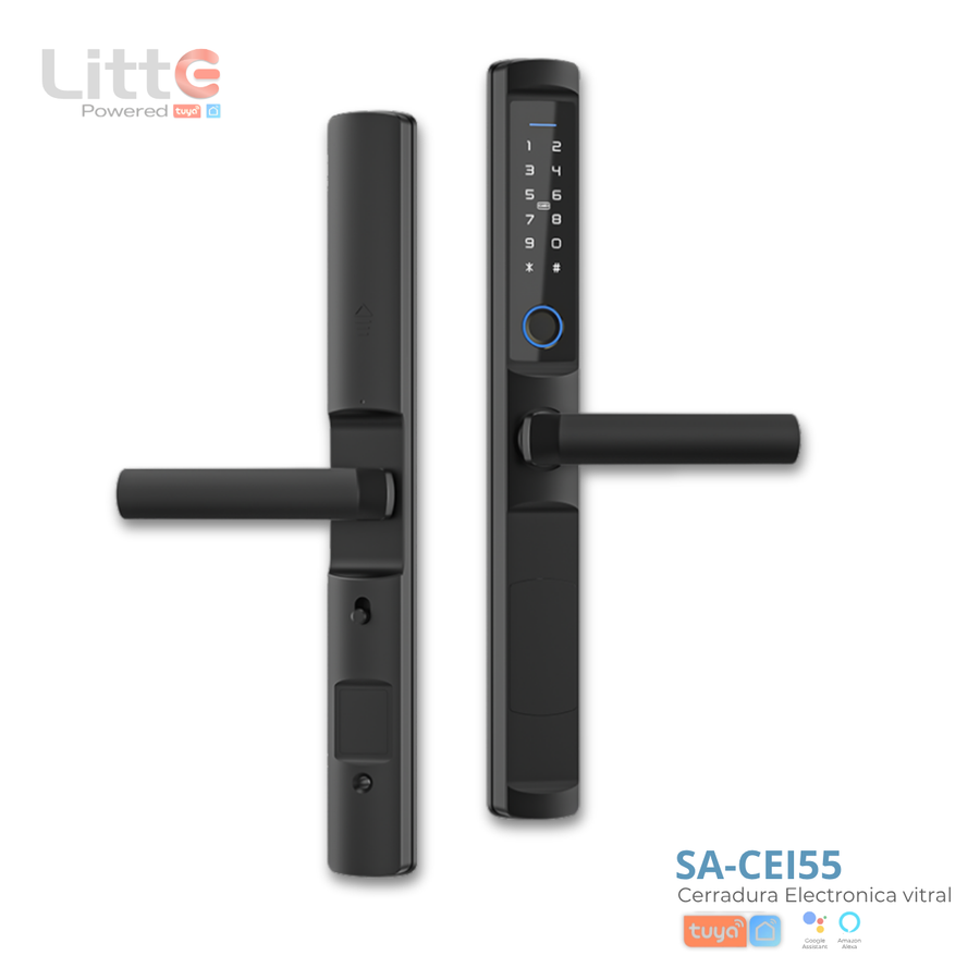 SA-CEi55 Litte, Cerradura Inteligente WiFi Huella y Tarjeta Tuya Smartlife