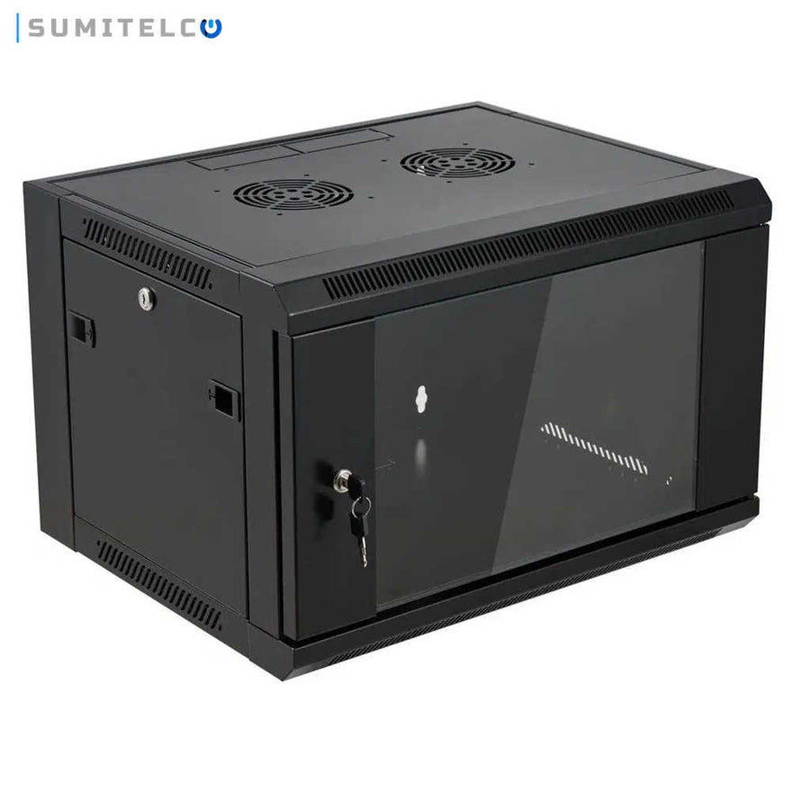 Gabinete rack 5U con llave 26x52x40cm para equipos de red y servidores