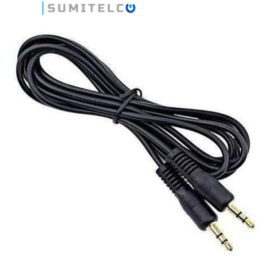 Cable stereo 3.5mm a 3.5mm para audio CCTV conexión auxiliar Colombia