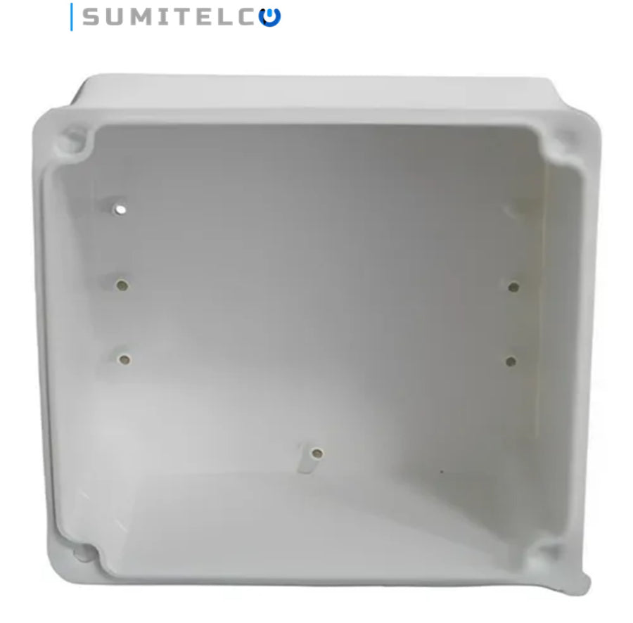 Caja de paso PVC 15x15 detalle para cableado CCTV profesional