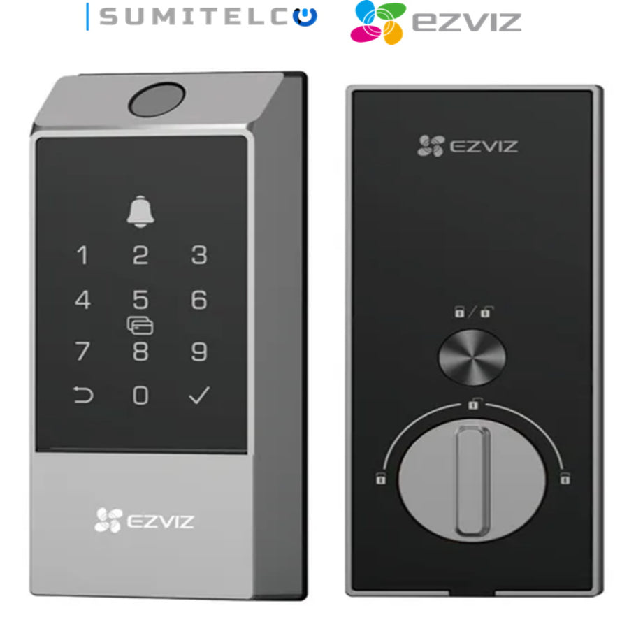 Cerradura electrónica EZVIZ DL04 PRO digital WiFi con huella biométrica