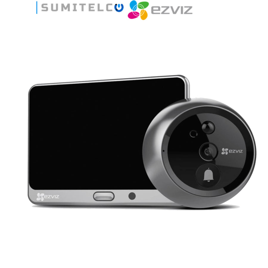 Mirilla digital EZVIZ DP2C WiFi con pantalla interior y detección de movimiento