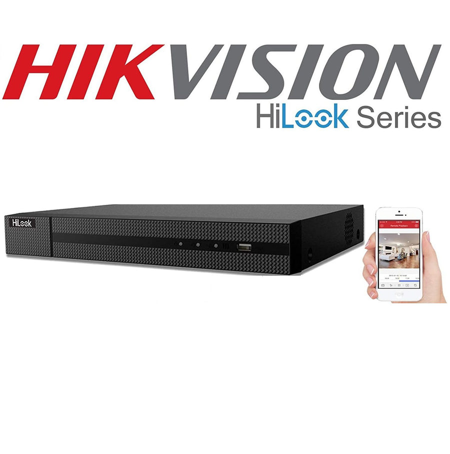 DVR-204U-K1 HiLook, DVR 4 Canales H.265 Pro+ 5MP 4 IP Metal