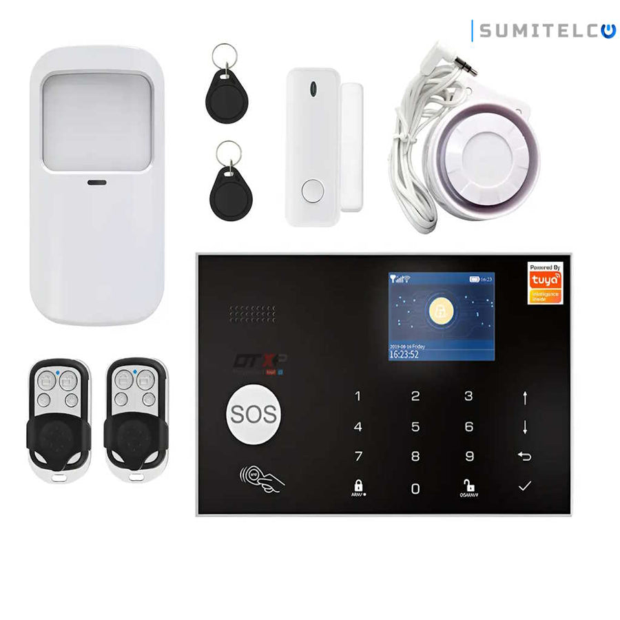 Kit alarma DTX SA-854 WiFi 4G Tuya SmartLife con sensores Colombia