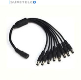 CABLE PULPO CORRIENTE CCTV 1X8