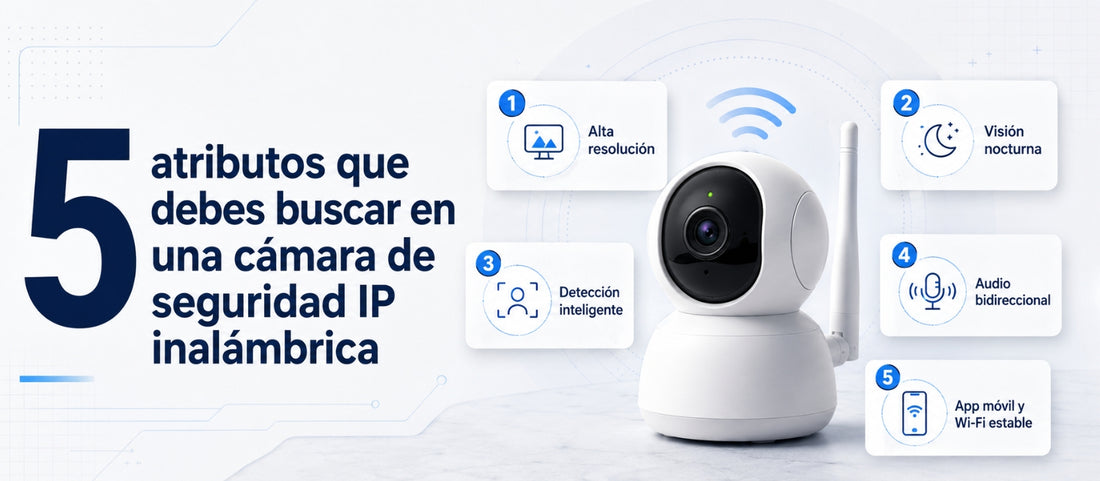5 atributos que debes buscar en una cámara de seguridad IP inalámbrica