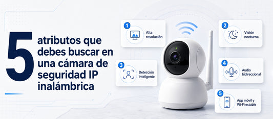 5 atributos que debes buscar en una cámara de seguridad IP inalámbrica