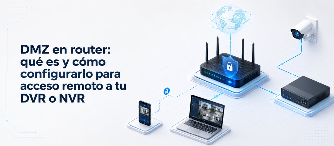 DMZ en router: qué es y cómo configurarlo para acceso remoto a tu DVR o NVR
