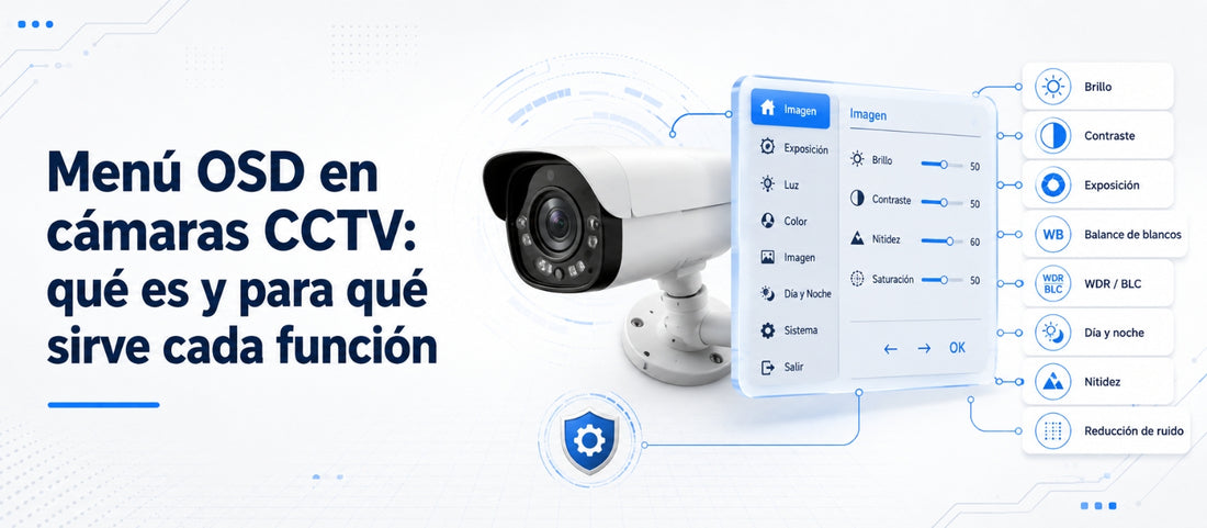 Menú OSD en cámaras CCTV: qué es y para qué sirve cada función