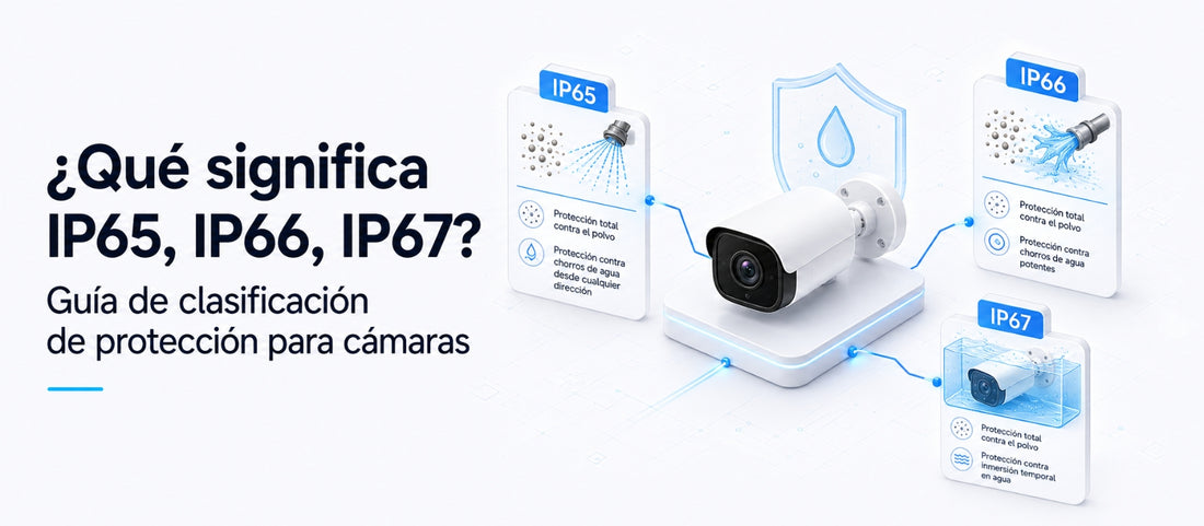 ¿Qué significa IP65, IP66, IP67? Guía de clasificación de protección para cámaras