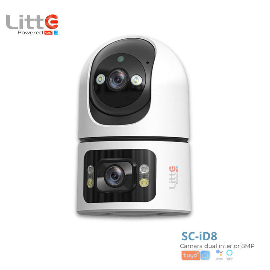 SC-PID8 Litte, Cámara PTZ Interior 8MP Doble Lente Tuya Smartlife