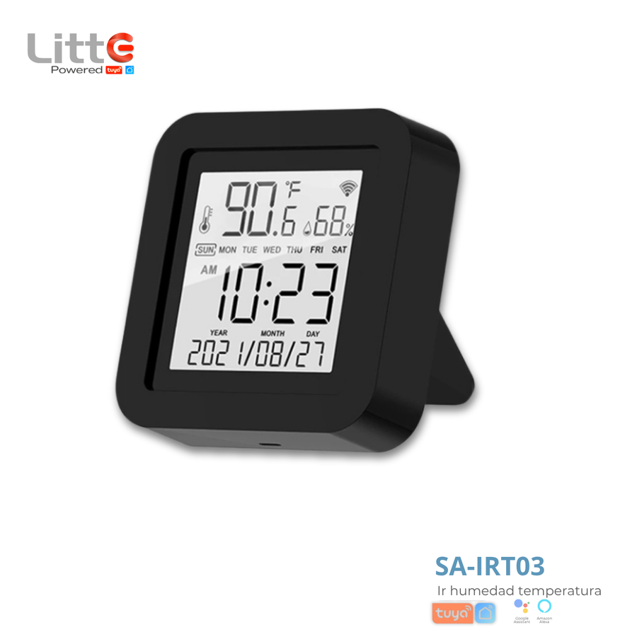 SA-irt03 Litte, Control IR WiFi con Sensor de Temperatura y Humedad Tuya Smartlife