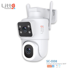 SC-POD8 Litte, Cámara PTZ Exterior 8MP Doble Lente Tuya Smartlife
