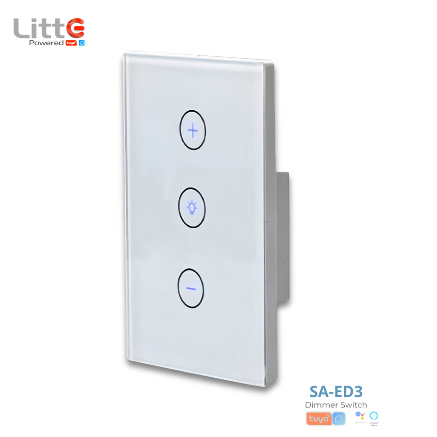 SA-ED3 Litte, Interruptor WiFi 3 Botones Táctil Dimmable Tuya Smartlife