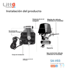 SA-V03 Litte, Robot Actuador WiFi para Válvula de Agua Tuya Smartlife