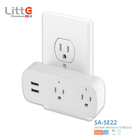 SA-SE22 Litte, Toma Corriente WiFi 2 Salidas + 2 USB Tuya Smartlife