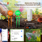SA-PHT03 Litte, Sensor de Temperatura y Humedad del Suelo WiFi Tuya Smartlife