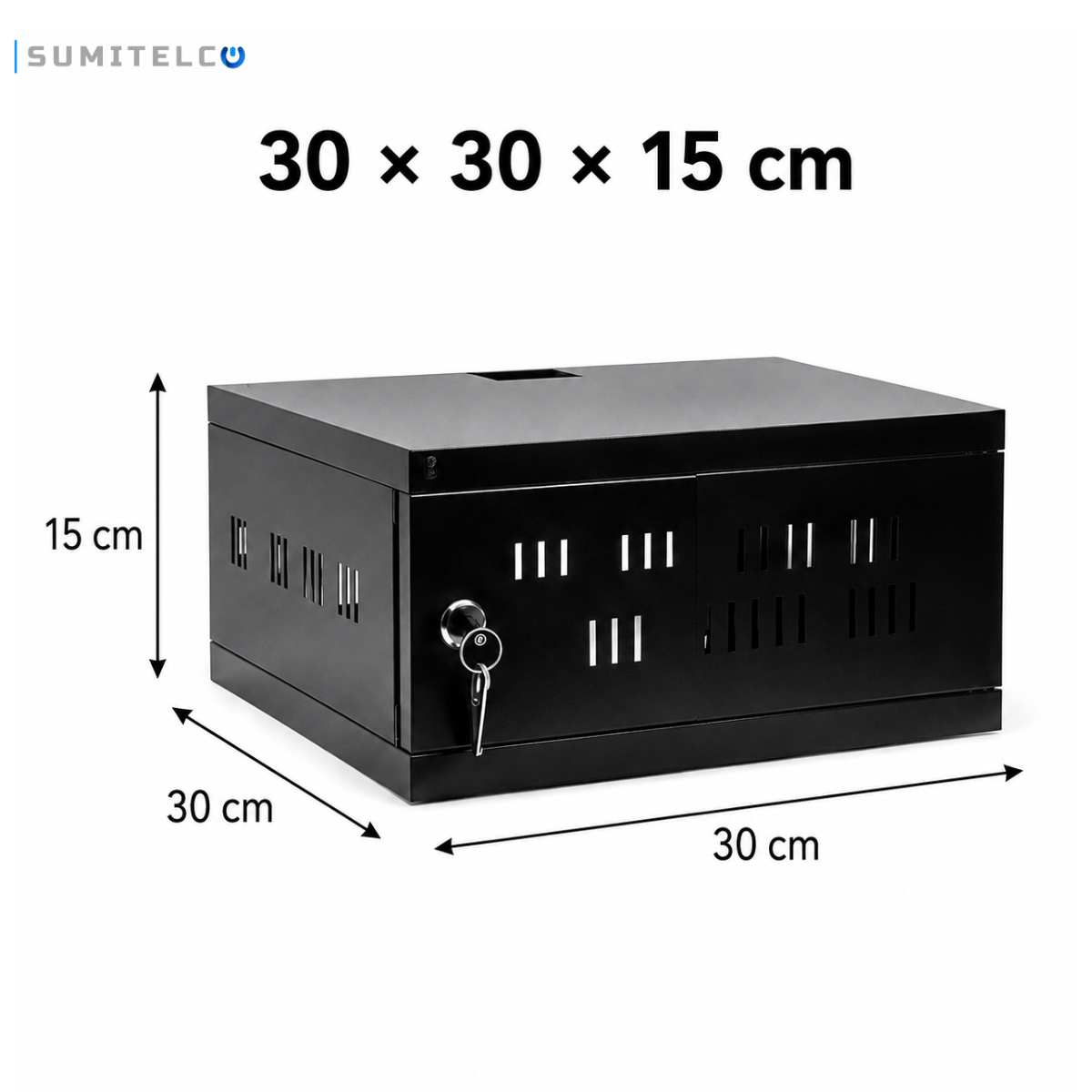 Gabinete Rack 30 x 30 x 15 cm
