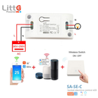 SA-SE-C Litte, Interruptor WiFi Inteligente 1 Canal 10A Tuya Smartlife
