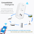 SA-SE22 Litte, Toma Corriente WiFi 2 Salidas + 2 USB Tuya Smartlife