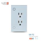 SA-T2 Litte, Toma Corriente WiFi 2 Salidas 16A Tuya Smartlife