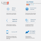 SA-Pir60 Litte, Sensor de Movimiento PIR WiFi Tuya Smartlife