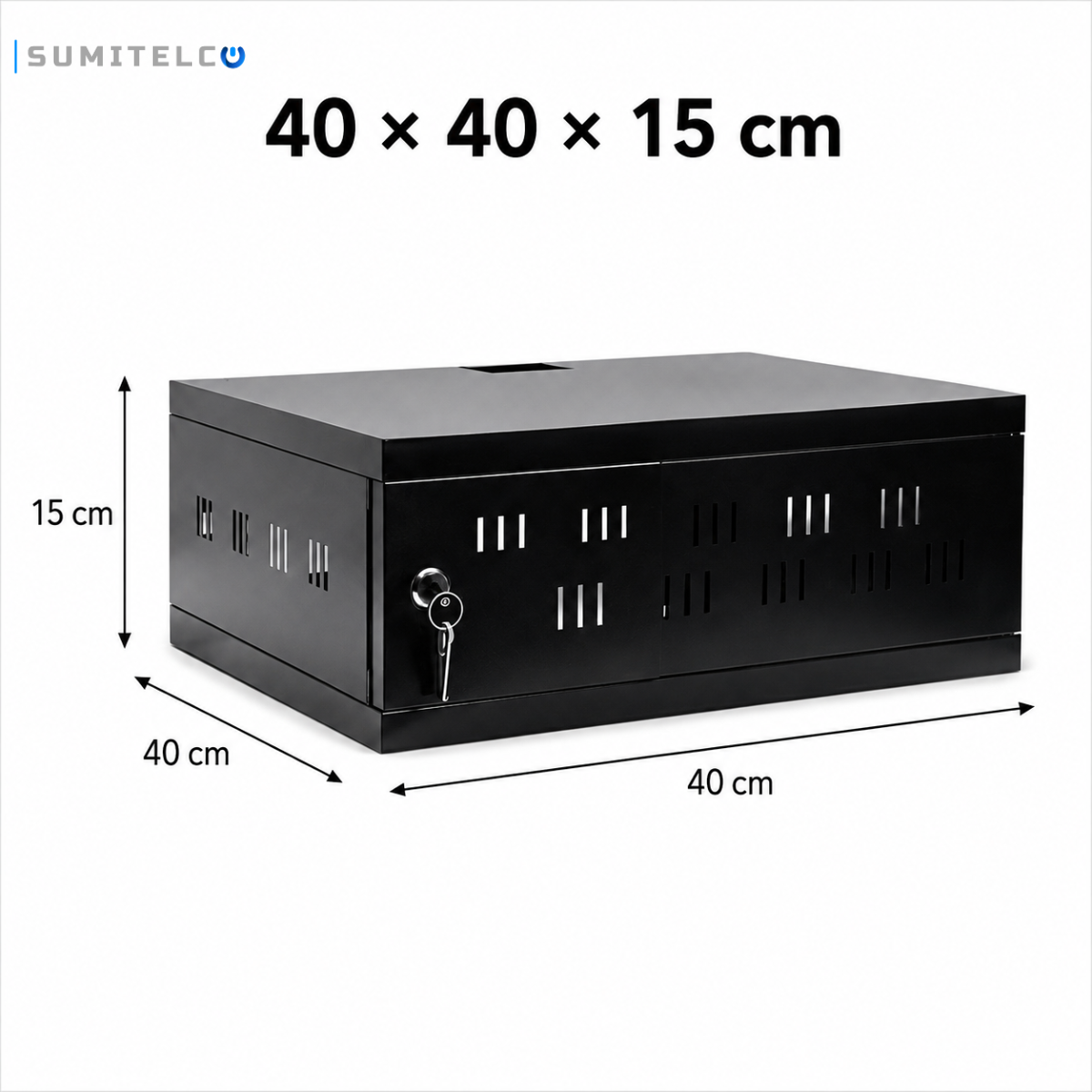 Gabinete Rack 40 x 40 x 15 cm