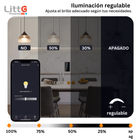 SA-ED3 Litte, Interruptor WiFi 3 Botones Táctil Dimmable Tuya Smartlife