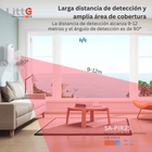 SA-PIR55 Litte, Sensor de Movimiento PIR WiFi con Alarma Sonora Tuya Smartlife