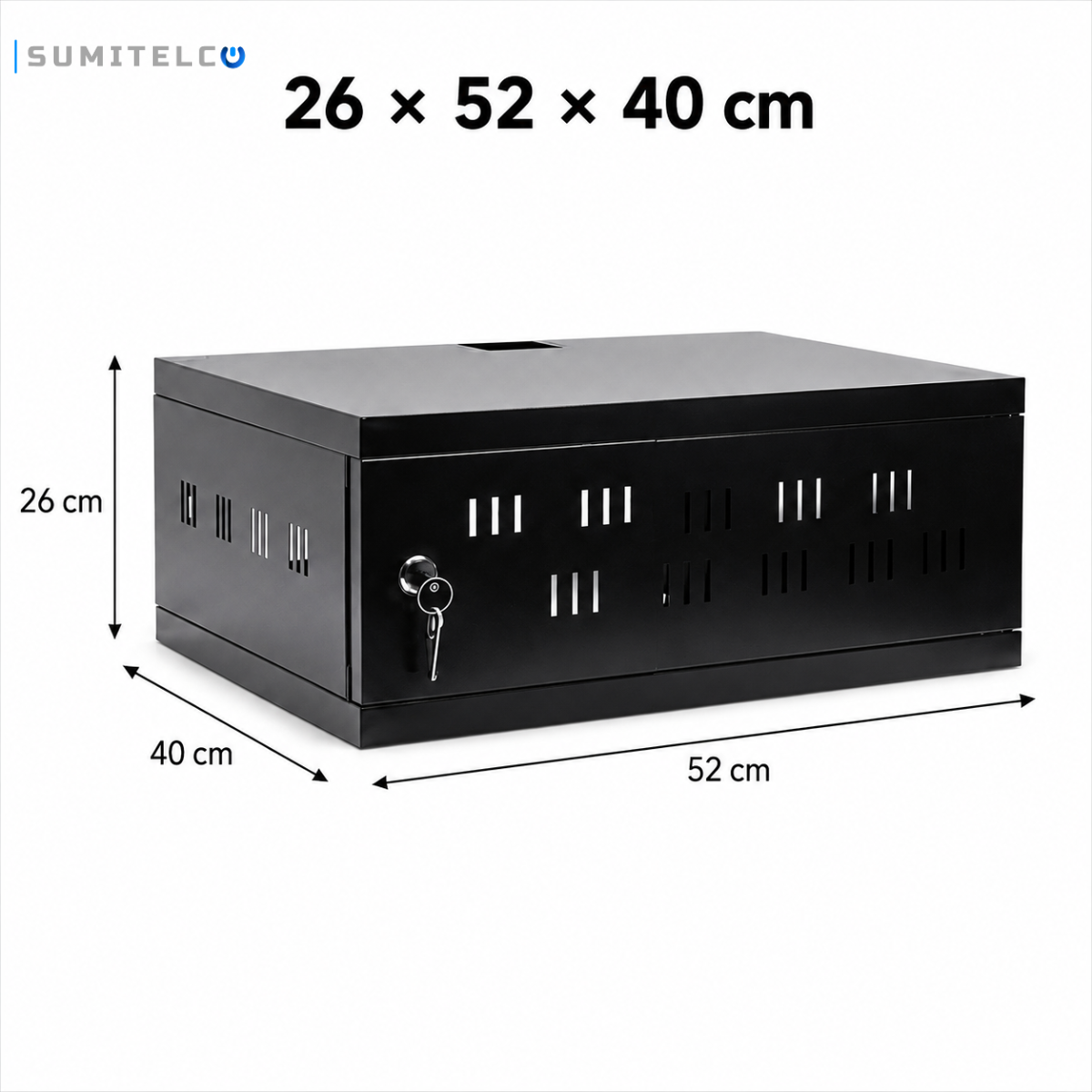 Gabinete Rack 26 x 52 x 40 cm