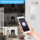 SA-ED3 Litte, Interruptor WiFi 3 Botones Táctil Dimmable Tuya Smartlife