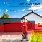 SA-PIR07 Litte, Sensor PIR Solar WiFi Exterior con Sirena 120dB Tuya Smartlife