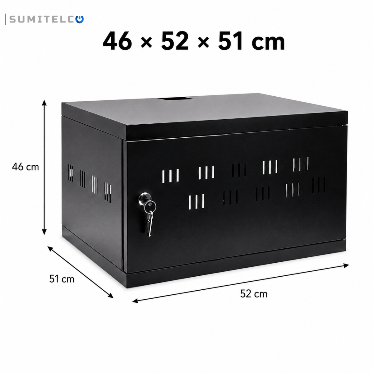 Gabinete Rack 46 x 52 x 51 cm