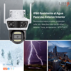 Camara WiFi PTZ Triple Lente 2MP Exterior Litte SC-OT9MP — 270° Tuya Smart
