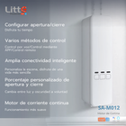 Tuya Smart Motor de Cortina WiFi para Automatización Litte SA-MC012