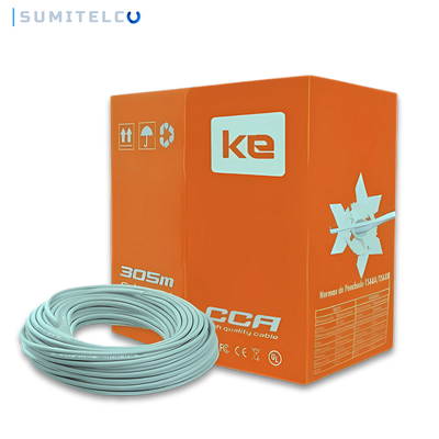 Carrete cable UTP Cat5E 305 metros para redes y CCTV interior