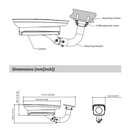R-DHI-ITC437-PW6M-IZ-GN Dahua, Cámara Analítica IP 4MP ANPR Exterior Varifocal LPR