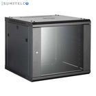 Gabinete rack 9U con llave 46x52x51cm para instalaciones profesionales de red