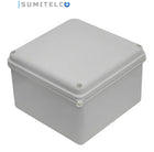 Caja de paso PVC 15x15cm para instalaciones CCTV seguridad Colombia