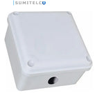 Caja de paso 10x10 detalle interior para cableado CCTV