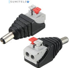 Conector DC macho a presión para cámaras CCTV instalación rápida