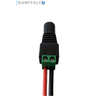 Bornera hembra detalle conexión conector eléctrico para cámaras CCTV