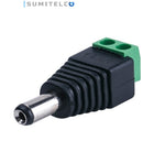 Bornera macho conector eléctrico para instalación CCTV seguridad Colombia