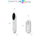 EZVIZ DB2C vista lateral timbre video WiFi para puerta