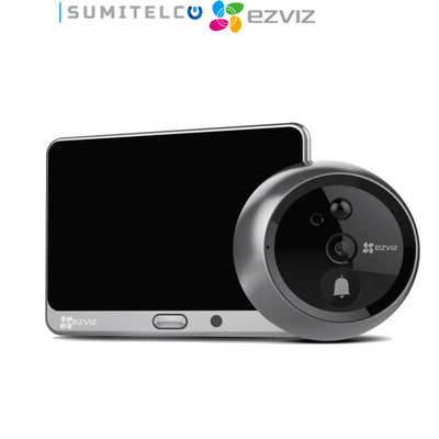 Mirilla digital EZVIZ DP2C WiFi con pantalla interior y detección de movimiento