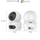 EZVIZ H7C vista lateral cámara doble lente WiFi para hogar