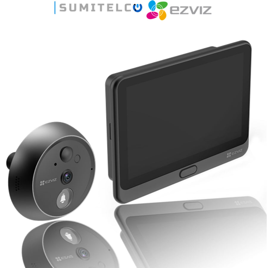 Mirilla digital EZVIZ HP4 WiFi 2K con pantalla táctil interior