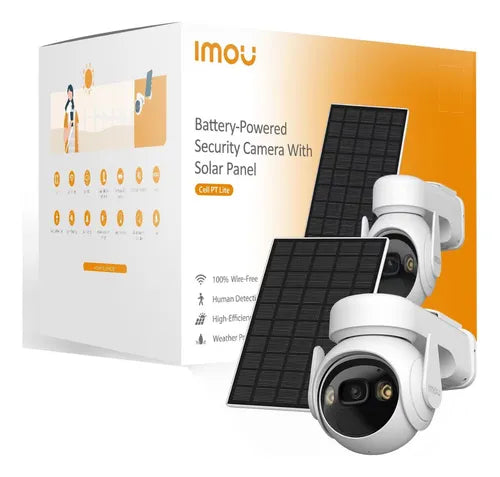 IMOU Cámara PT Cellgo 3MP Panel Solar