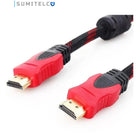Cable HDMI mallado detalle conector dorado para conexión video CCTV